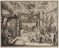 KG 06512
<br/>
Mary Stuart op het praalbed, 1695
<br/>
<em>Hooghe, Romeyn de (1645-1708)</em>